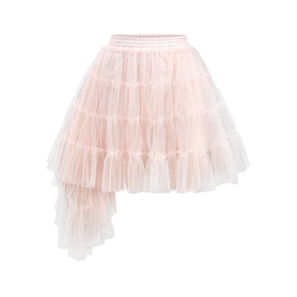 Peach Pink Puffy Skirt