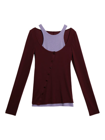 Slim Silk Wool Base Layer Top