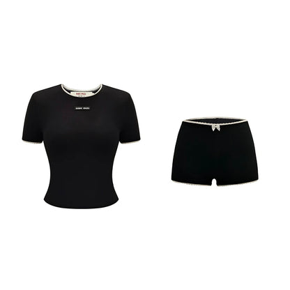 Scoop Neck Shorts Set-Up