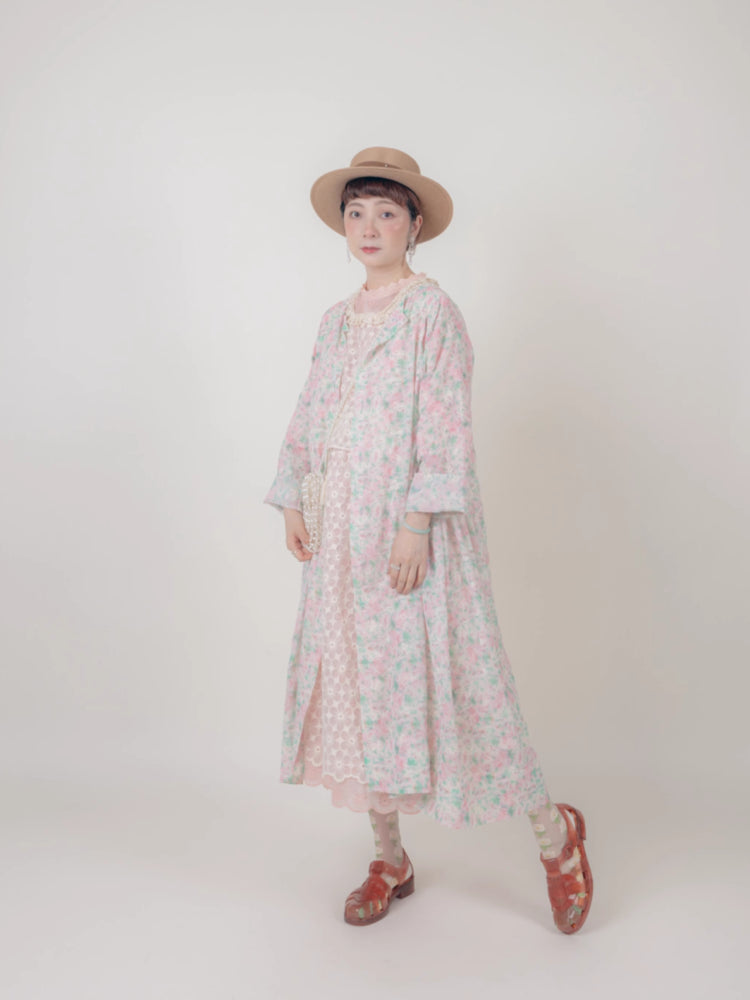 Floral doll style long dress