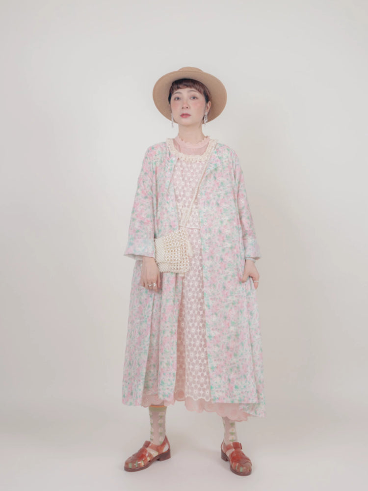 Floral doll style long dress