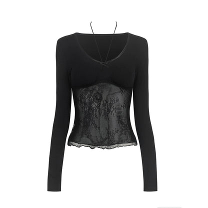 Lace Long Sleeve T-Shirt