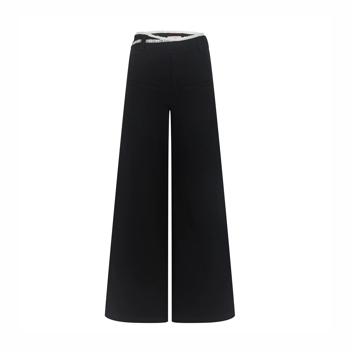 Retro Lace Splicing Pants