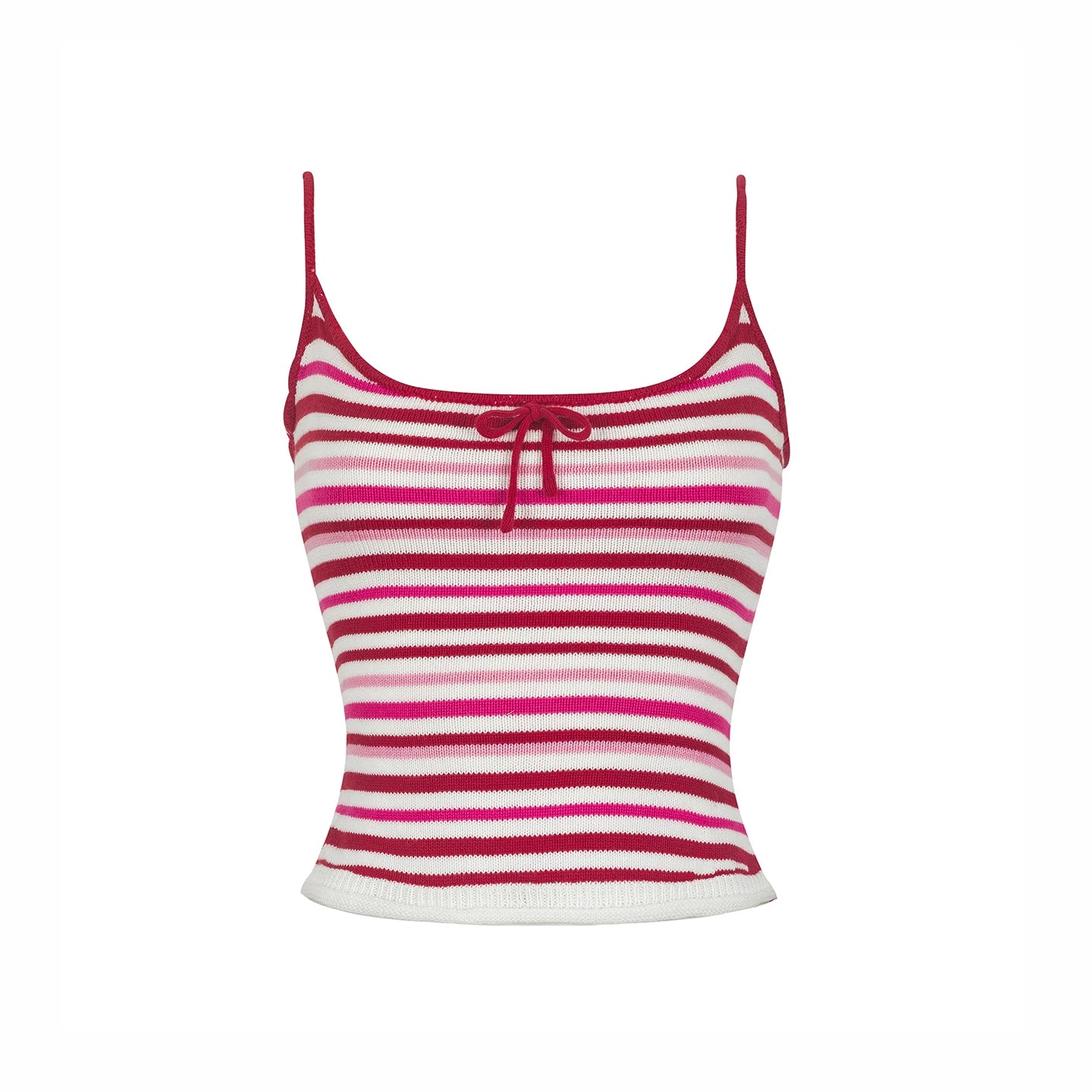 Romantic Striped Knit Vest
