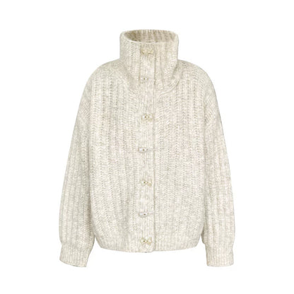 Oatmeal Toggle Knit Cardigan