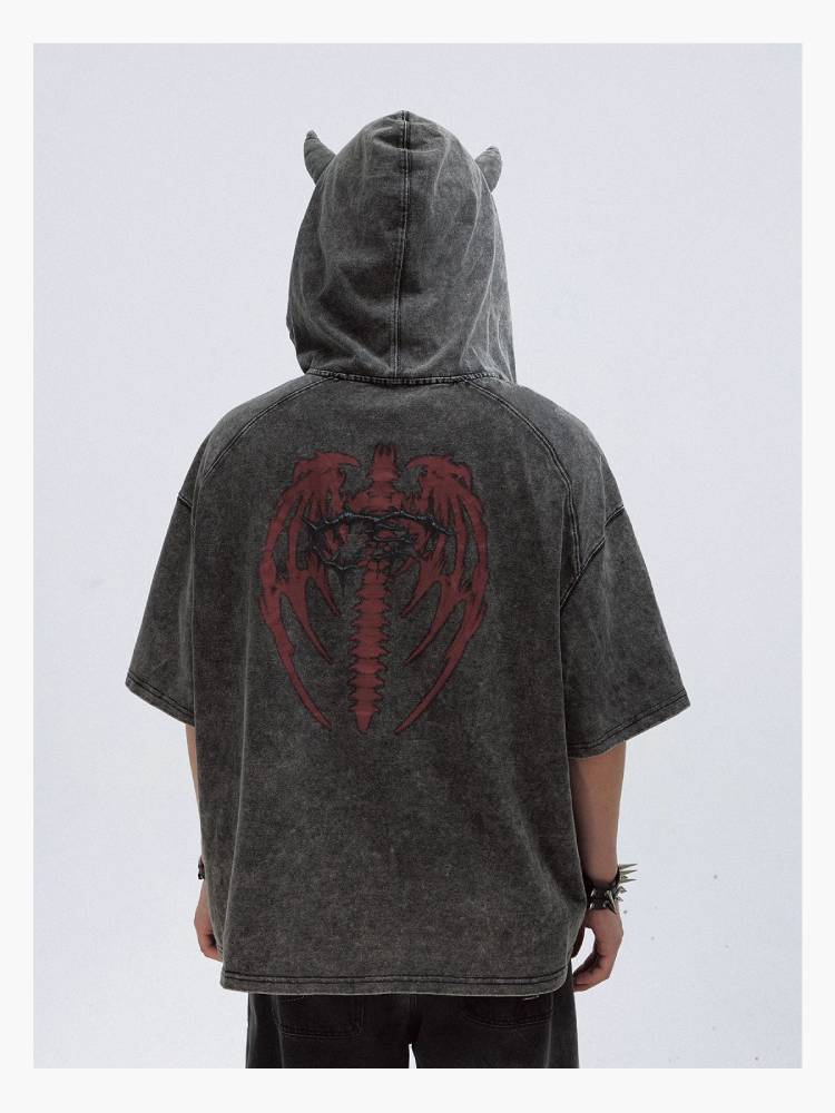 Little devil hooded T-shirt