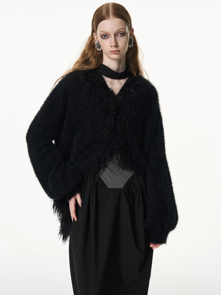 Imitation mink loose thick coat