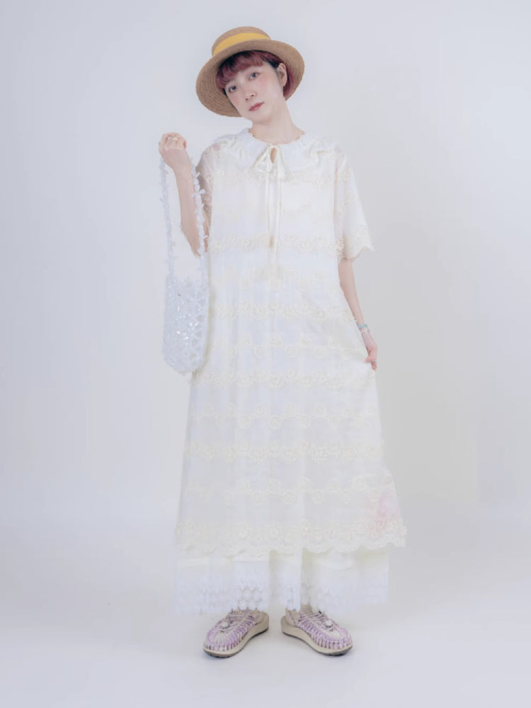 Cotton short sleeve dress