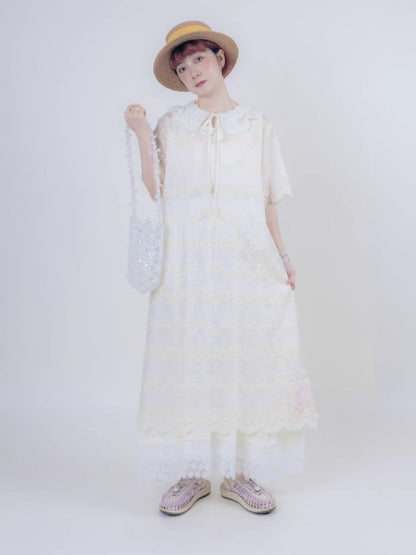 Cotton short sleeve dress