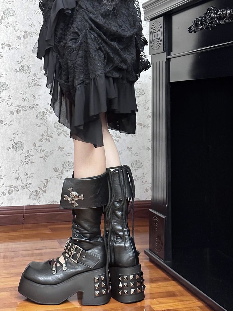 Punk platform shoes