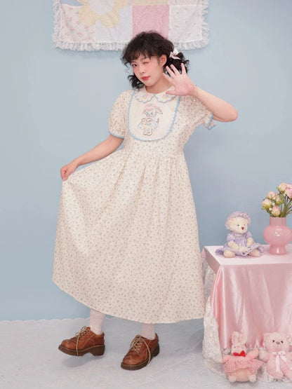 Vintage girly embroidery dress