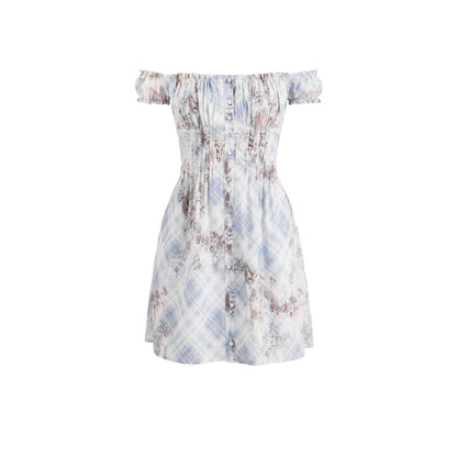 Retro French Plaid A-Line Dress