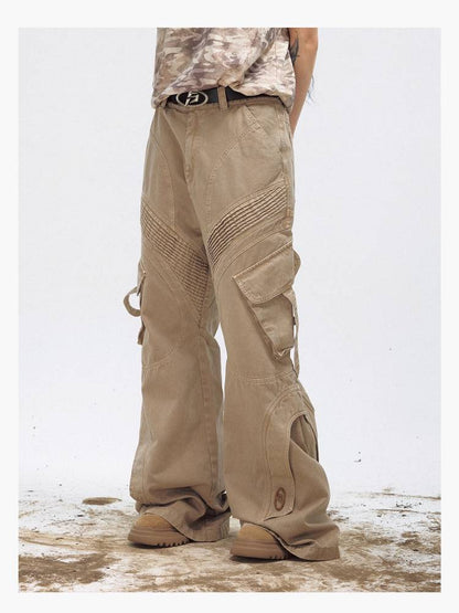 Wash wide casual pants