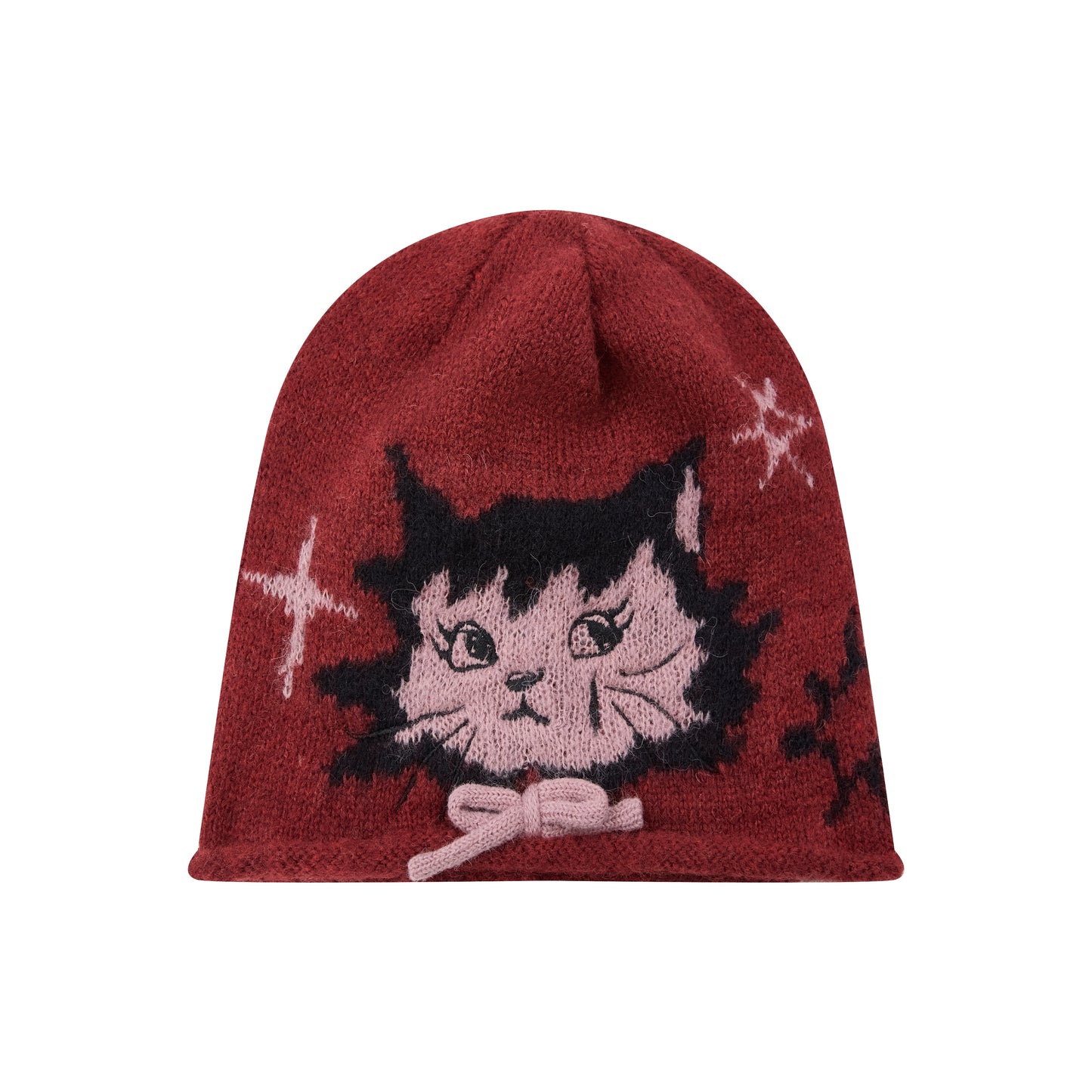 Knitted Cat Beanie Hat