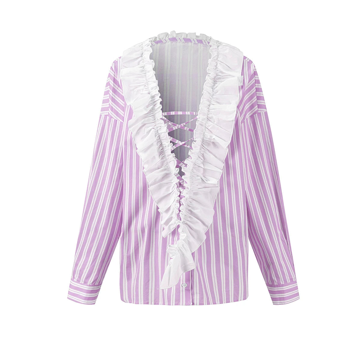 Sea Salt Blue Striped Shirt Set-Up