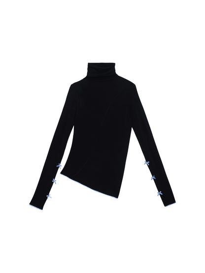 Autumn Solid Turtleneck Top
