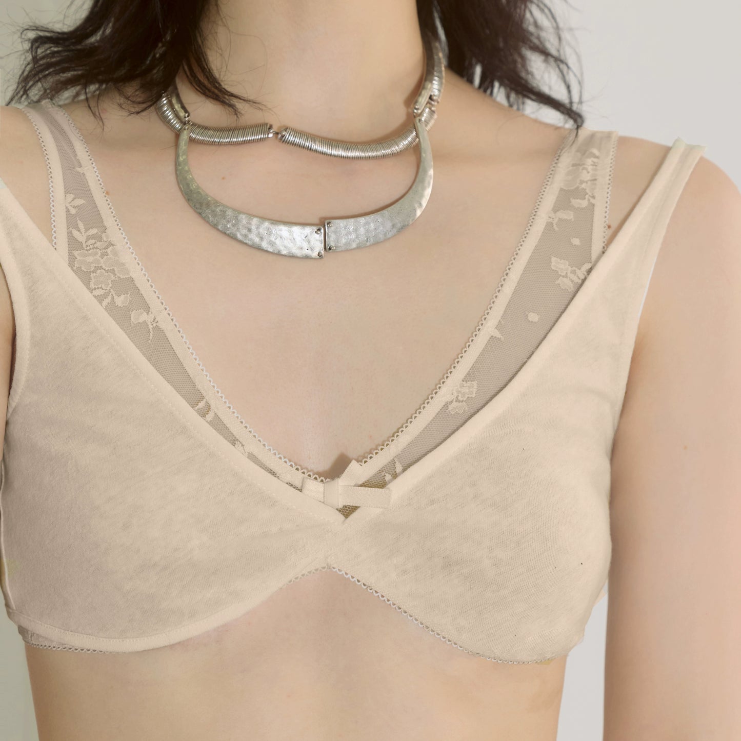 Lace Layered Bra Two-Piece Wear Top