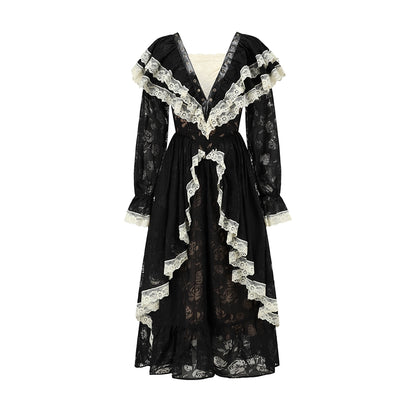 French Courtly Halloween Dress Set-Up