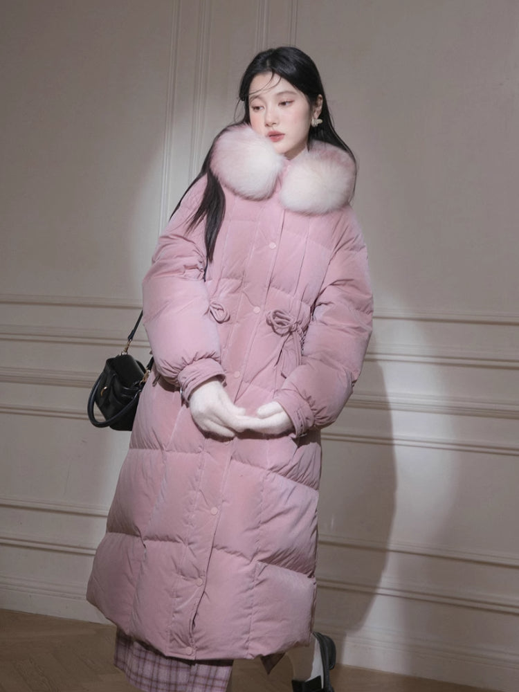 Long duck down jacket