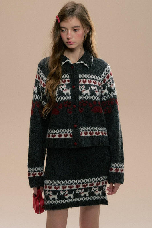 Welpen Fair Isle Pullover Set 