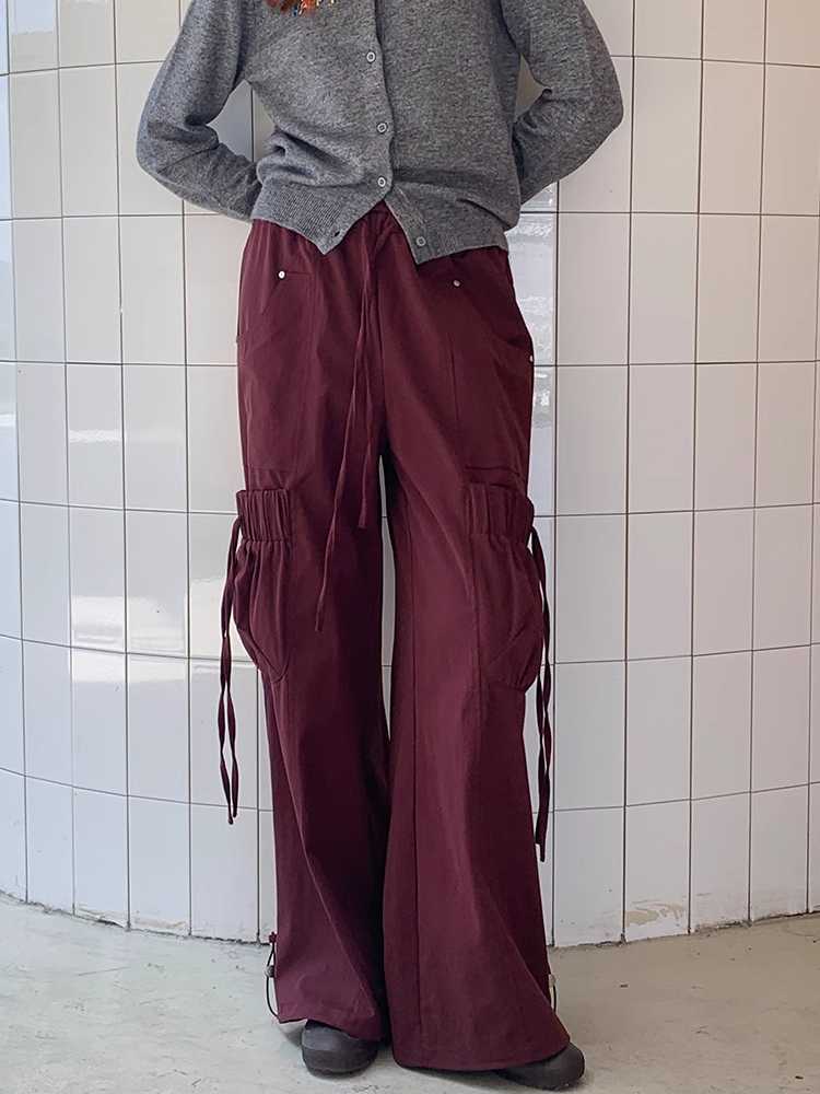 Big pocket loose pants