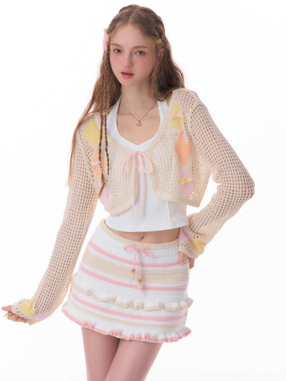 Thin sunscreen knit cardigan