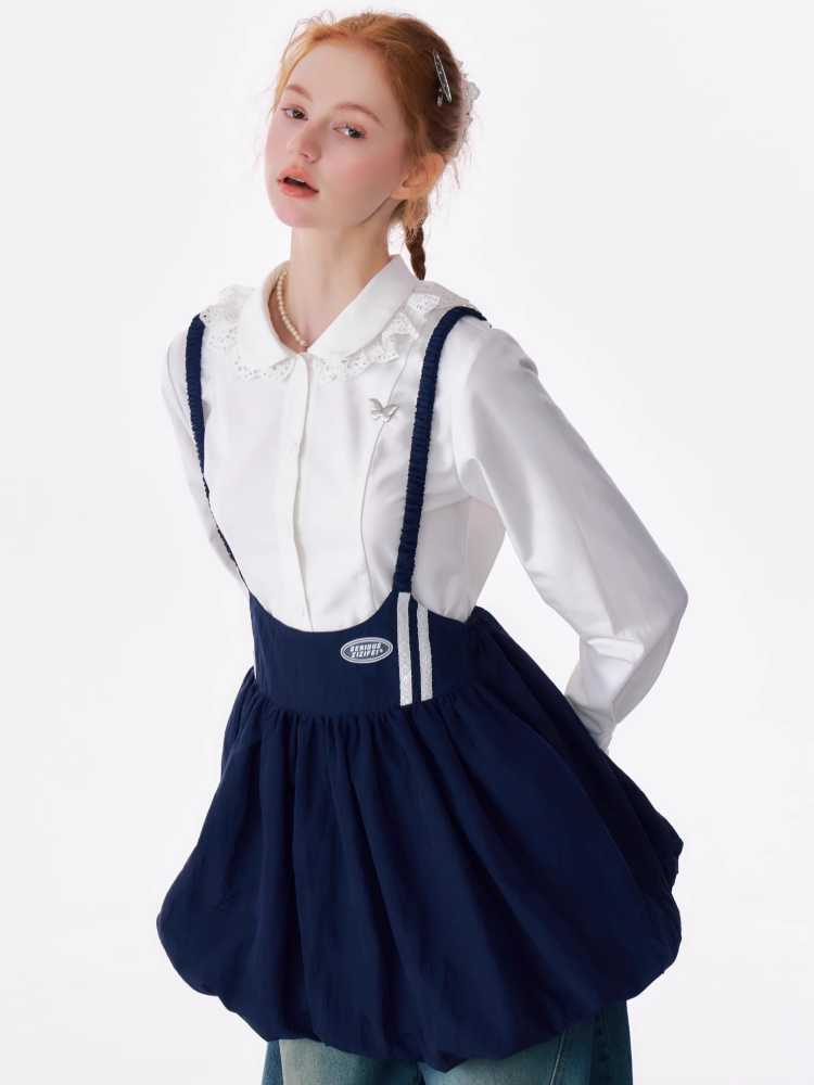 Retro suspender dress