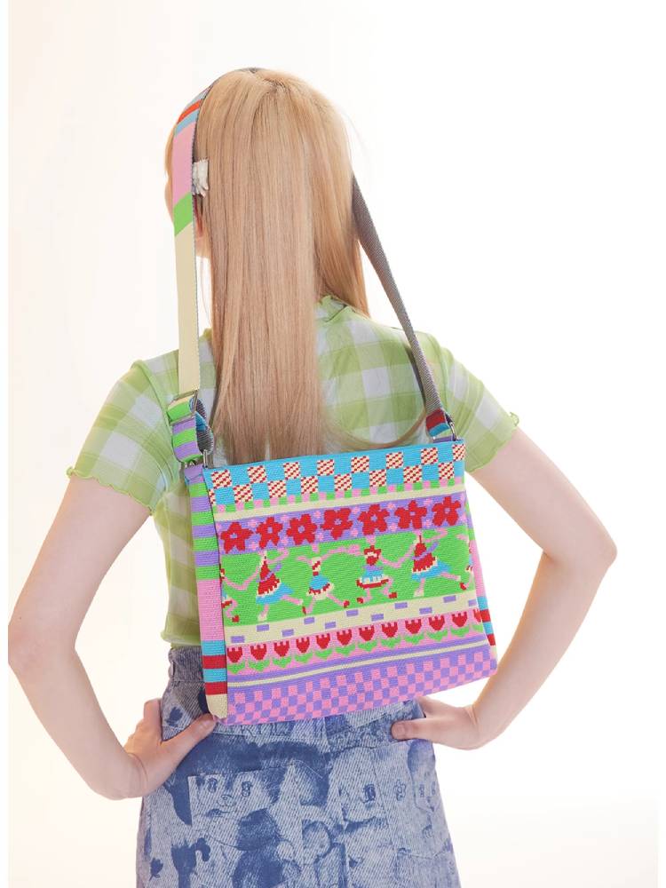 Colorful shoulder bag