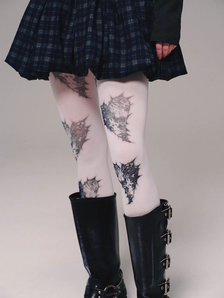 Punk velvet pantyhose