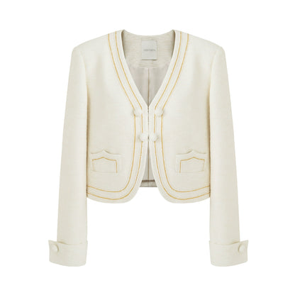 Vintage V-Neck Short Suit Set-Up