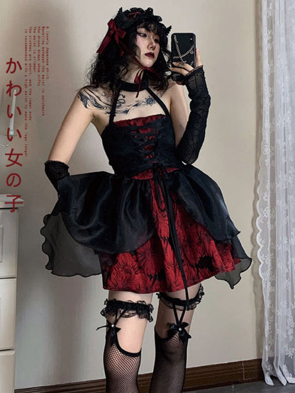 Dark princess tutu skirt dress