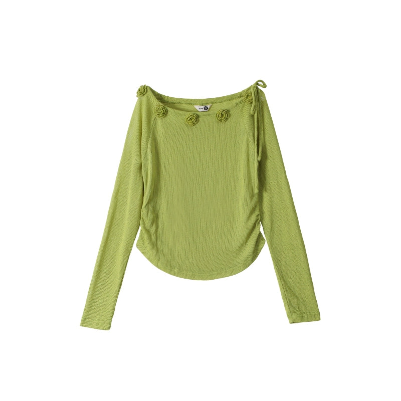 Flower Crochet Knit Top