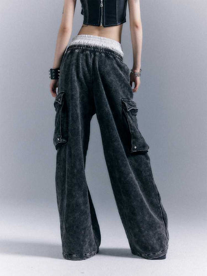 Double waist casual pants