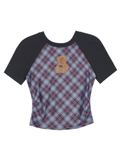 Bear short sleeve slim T-shirt