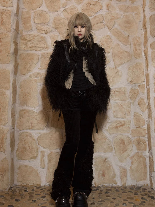 Punk fur jacket