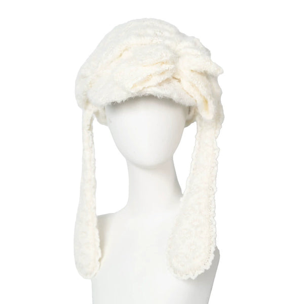 Slavic Knit Hooded Cardigan Hat Set-Up