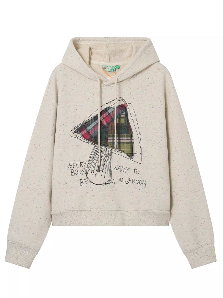 Hooded embroidered sweatshirt