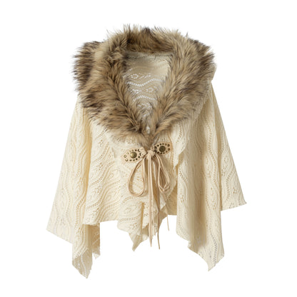 Millennium Vintage Knit Cape Jacket