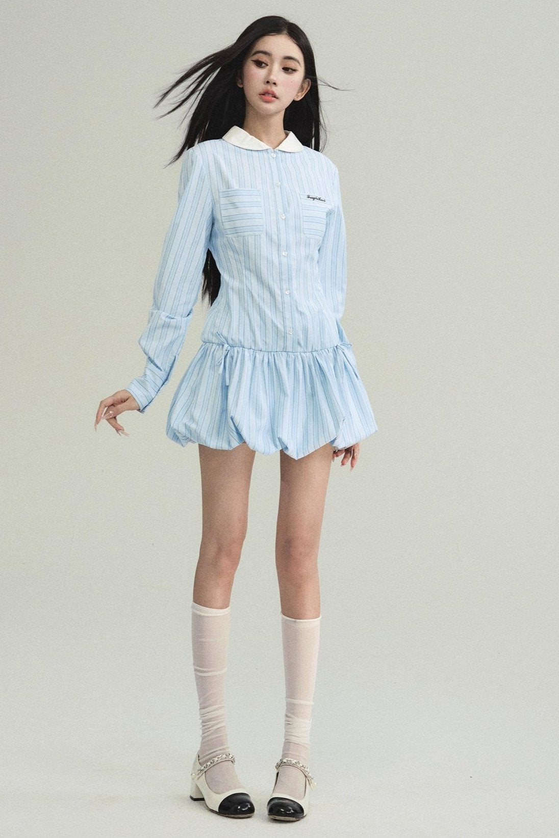 Anne Windsor College Girl Shirt Dress Set-Up