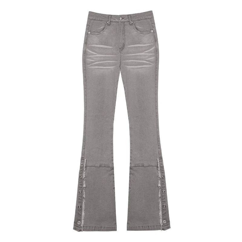 Retro Washed Flared Jeans