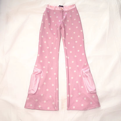 Rosa gepunktete Sweatpants