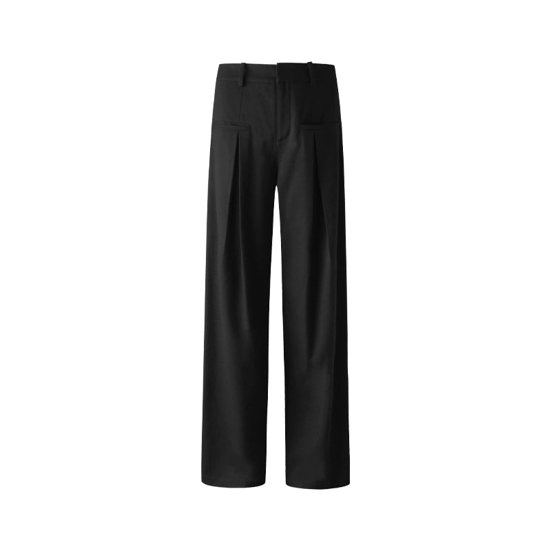 Intellectual Black Pleated Pants