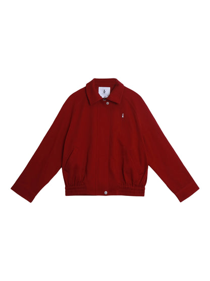 Solid Retro Short Casual Jacket