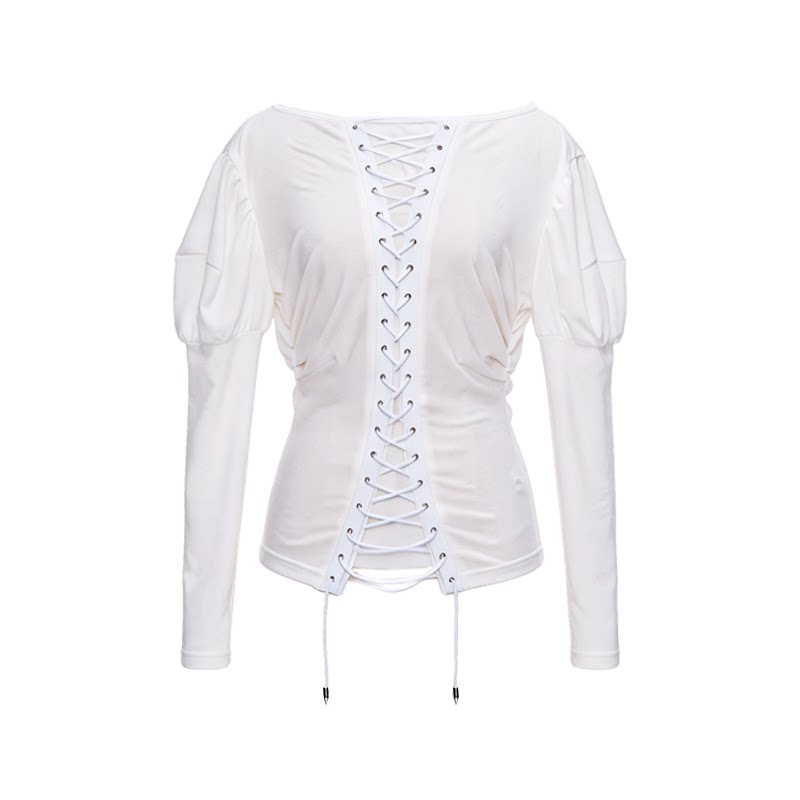 Retro Knit Off-Shoulder Top