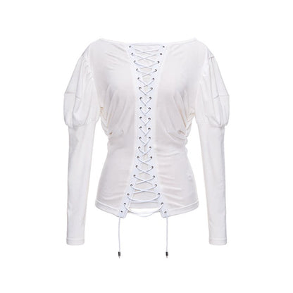 Retro Knit Off-Shoulder Top