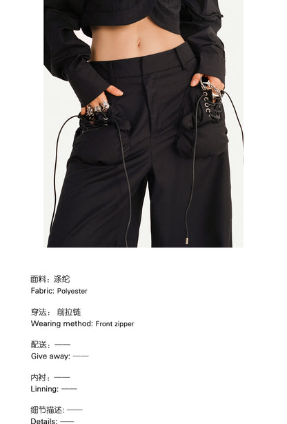 Minimalist High-Waist Wide-Leg Pants