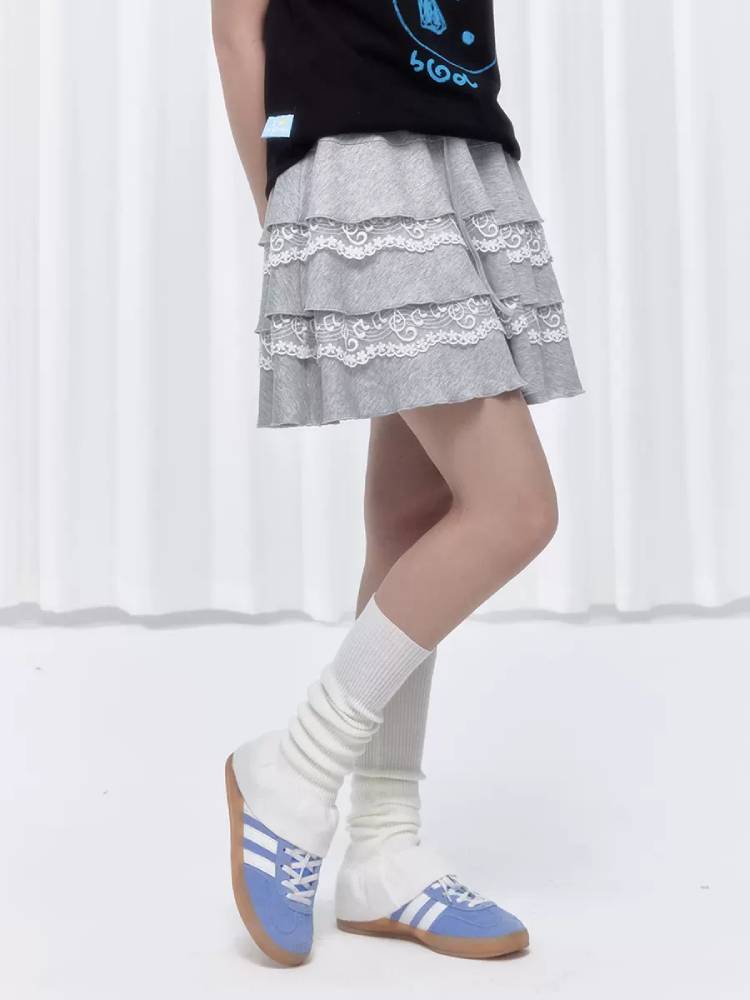 Musical note lace skirt