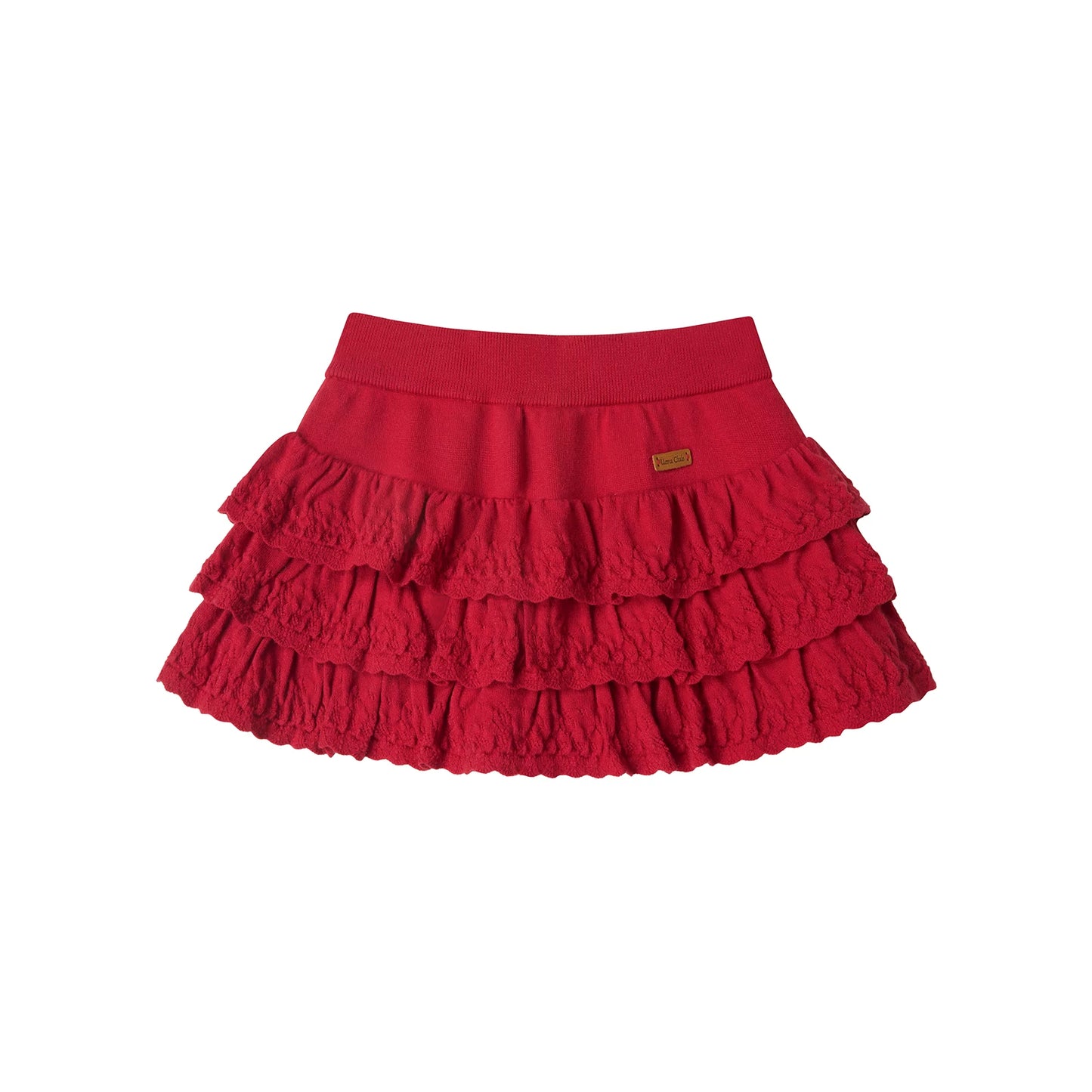 Retro Knitted Tiered Skirt
