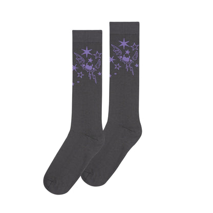 Cool Gray Graffiti Jk Socks