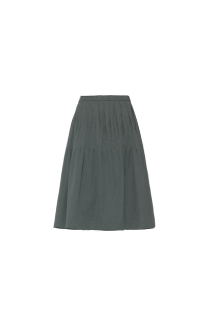 Vintage Pleated Peplum Skirt